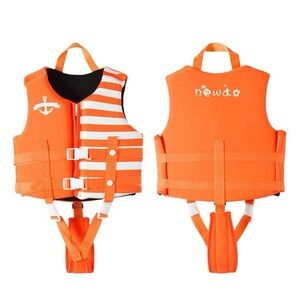 Orange Striped Life Vest for kids